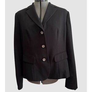 Evan-Picone Petite Essentials Black Blazer Jacket 14P Business Professional